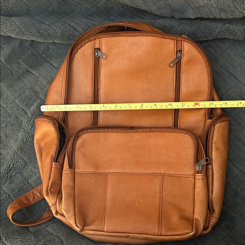 Brown Leather Backpack - image 7